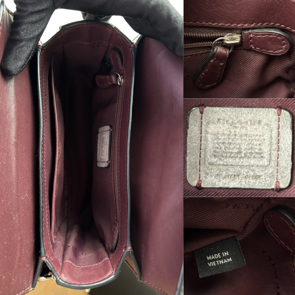 COACH Page Crossbody Bag With All Over Western Rivets - Picture 12 of 16
